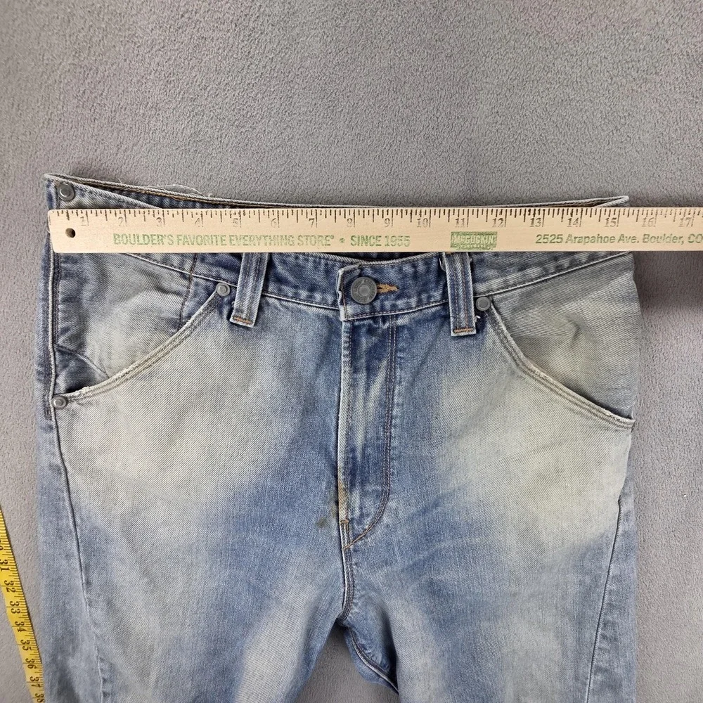 Vintage Levis Engineered Jeans 10th Anniversary Altered‎ Hem Stains Fits 30x27